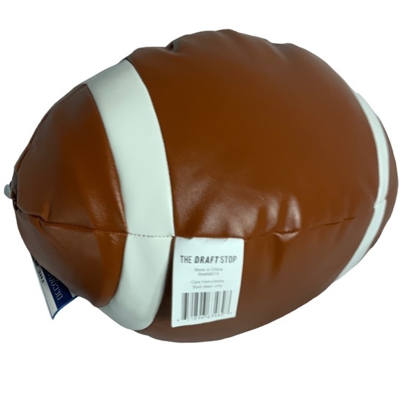The Draft Stop Football Multi Purpose Decorative Doorstopper Gift Faux Leather - Picture 7 of 14